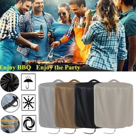 Oxford Cloth Firepit Cover Heavy Duty Waterproof UV Resistant Dust Rain Snow Leaf Protection Outdoor