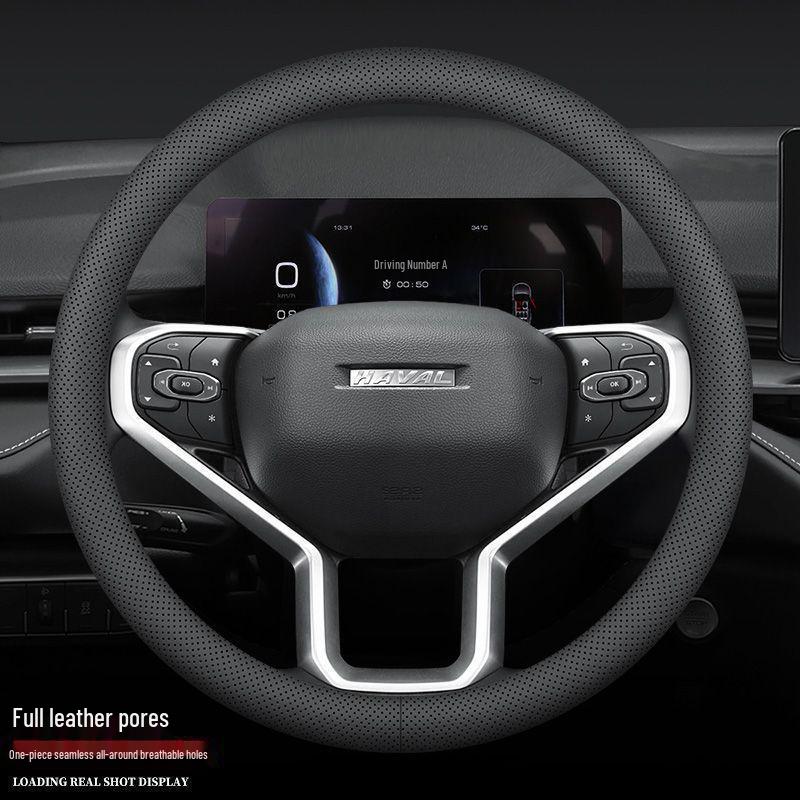 Красный Заяц Натуральная Кожа Рулевого Колеса для Haval H6/H4F5/F7X/Big Dog