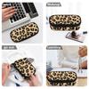 Pen Case Portable Scratch Resistant Polyester Easy Open Zipper with Mesh Pocket Removable Divider and Pen Slots for Students