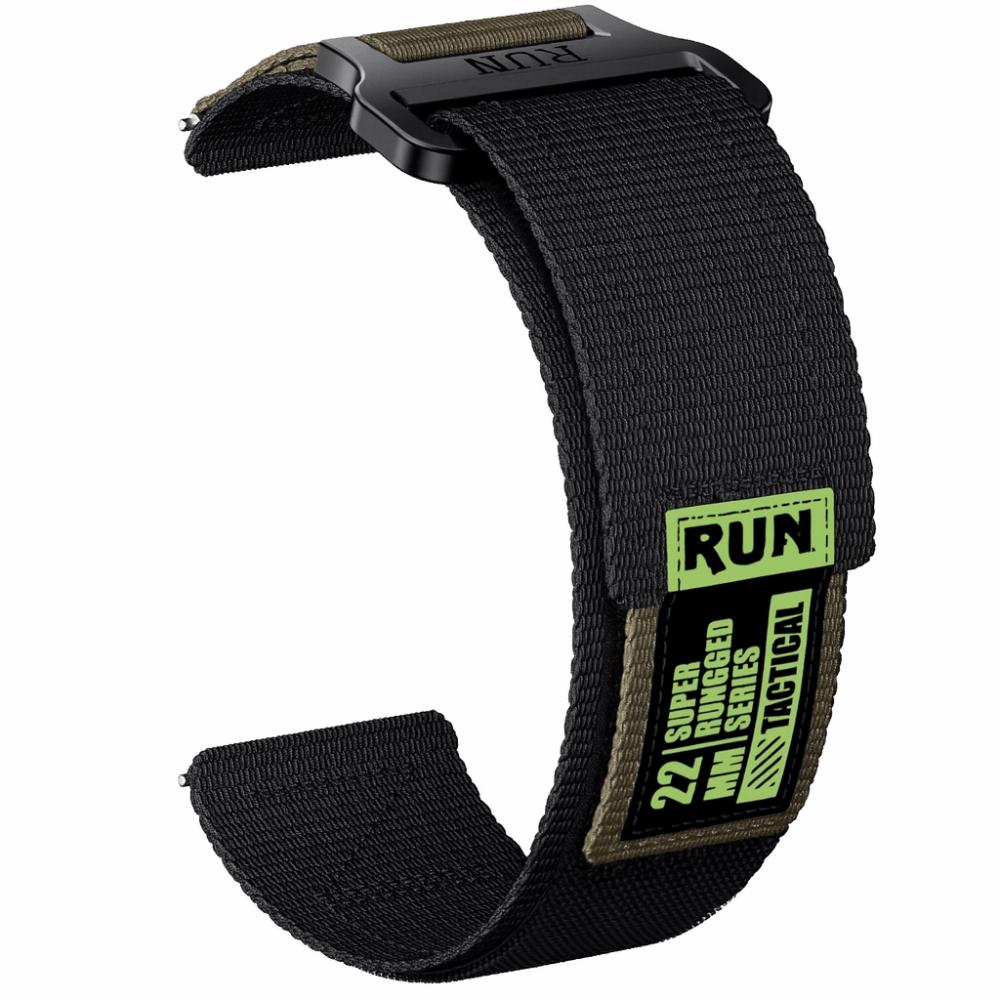 20 22 мм ремешок Easy Fit, нейлоновый, спортивный стиль, браслет для Forerunner / Active / Vivoactive 4 / Huawei Watch / Samsung Watch