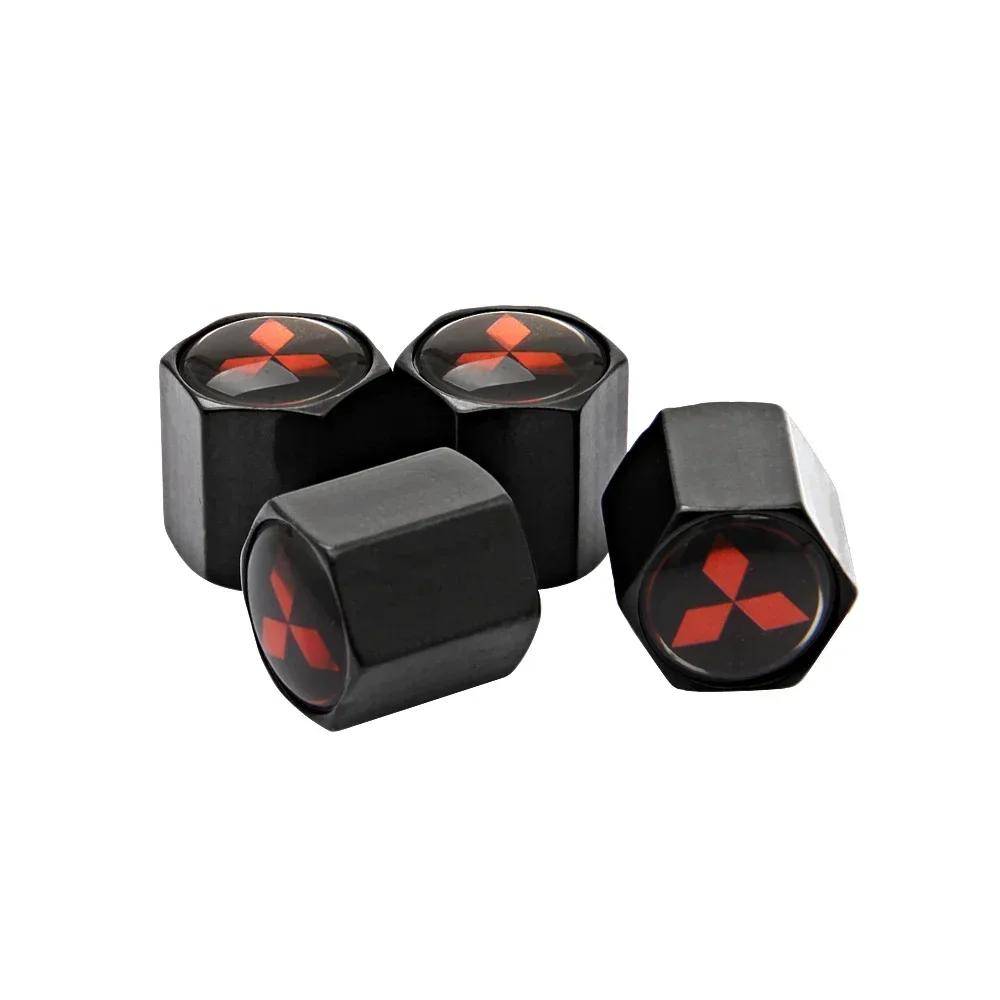Car Styling Tire Stem Valve Caps Wheel Air Covers for Mitsubishi Ralliart ASX EVO Grandis Delica Pajero Galant Ex V33 Eclipse UG2