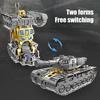 Fidget Gyro Mecha Tank Transforming Robot Puzzle Decompression Toy Deformation Action Figure Toys Kids Boys Girls Birthday Gifts