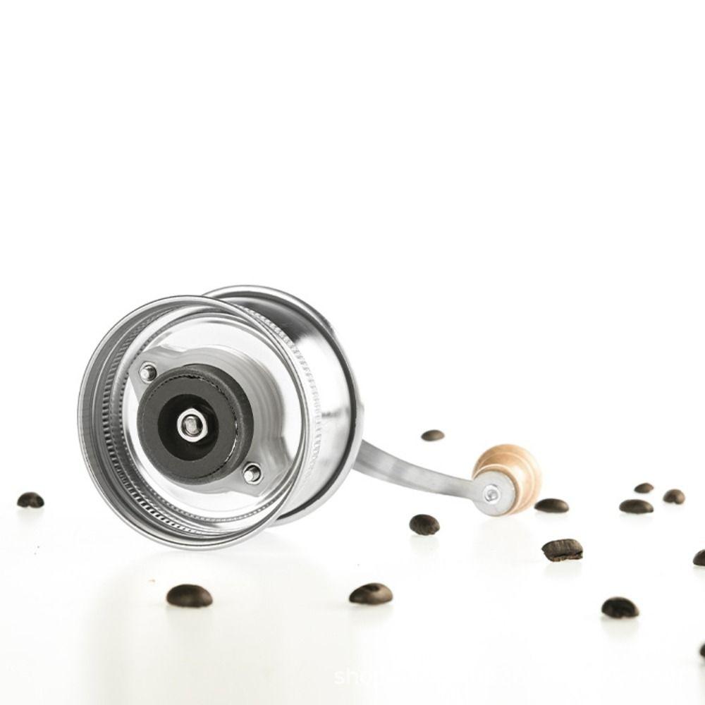 Stainless Steel Hand Crank Coffee Mill Adjustable Settings Bean Grinder Tools Home Use