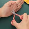 Stainless Steel Mini Pocket Scissors Paper Work Paper Cutter INS Safe Mini Scissor  Office School