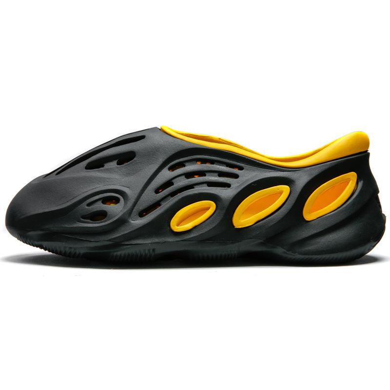 Обувь Coconut hole, мужская летняя повседневная двухцветная полая пляжная обувь для прогулок, пара, модная обувь для сада, женская