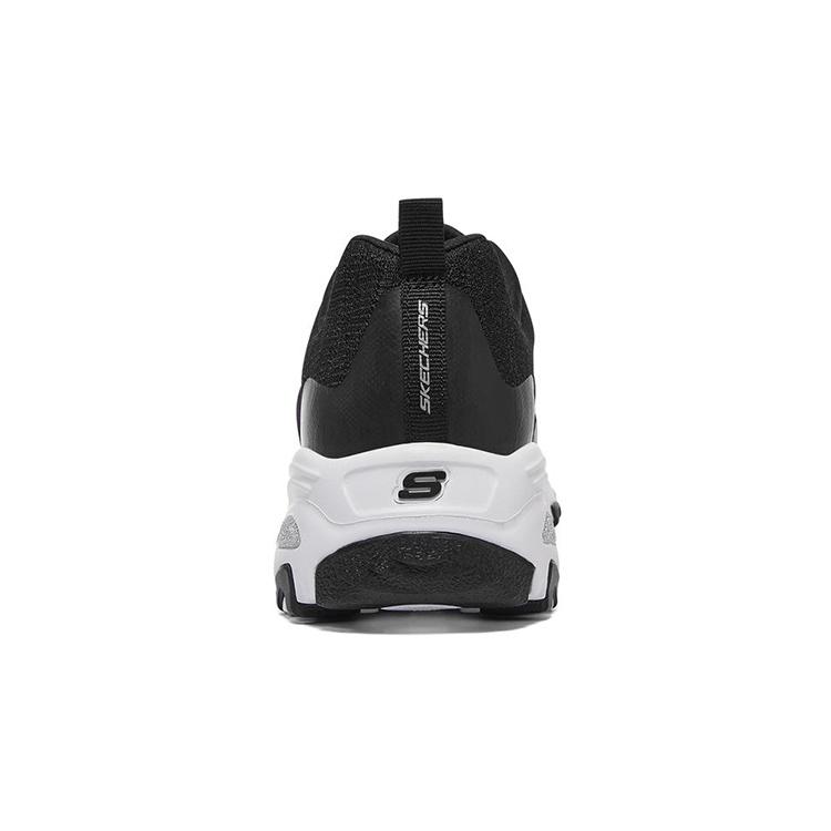 (WMNS) Skechers D'Lites 1.0 низкие Папины кроссовки GS Черно-белые Женские 896027-BKW