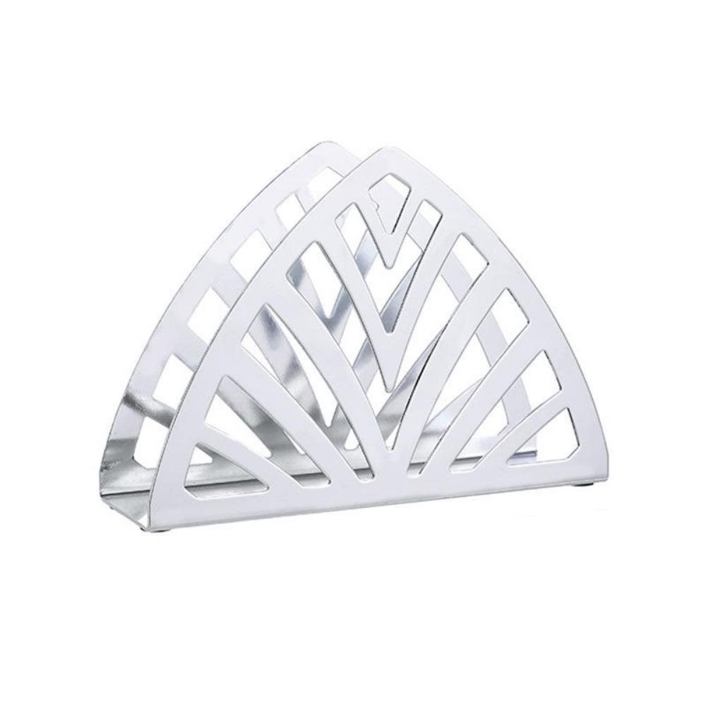 Hollow Nordic Paper Storage Shelf Rust-resistant Vertical Napkin Rack Paper Napkin Dispenser Home