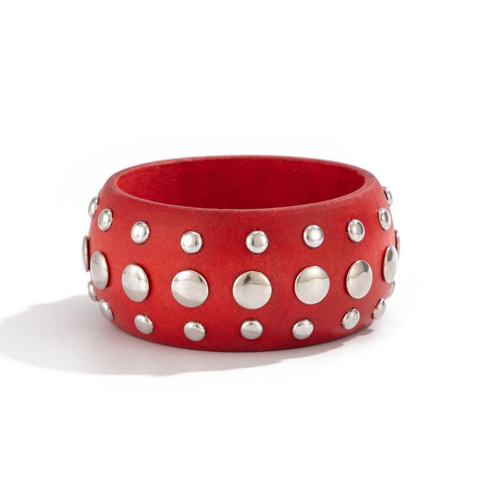 Vintage Chunky Bangle Bohemian Irregular Geometric Bracelet Retro Hand Ring Summer Party Jewelry