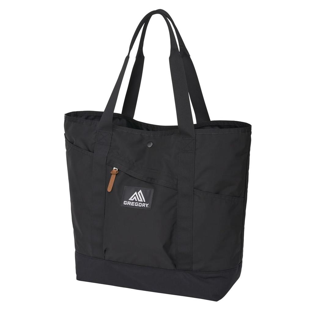 Универсальная сумка-тоут Gregory, большой вместимости, легкая, с передним карманом на молнии, черная