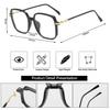 Fashion Frosted Multicolor Glasses Anti Blue Light Blocking Lens Square Frame Eye Protection Eyeglasses Women Men