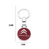 Zinc Alloy Key Ring Keychain Car Logo Accessories For Citroen C1 C2 C3 Vts C4 Saxo C4L C5 C6 C8 Xsara Picasso Berlingo Cactus
