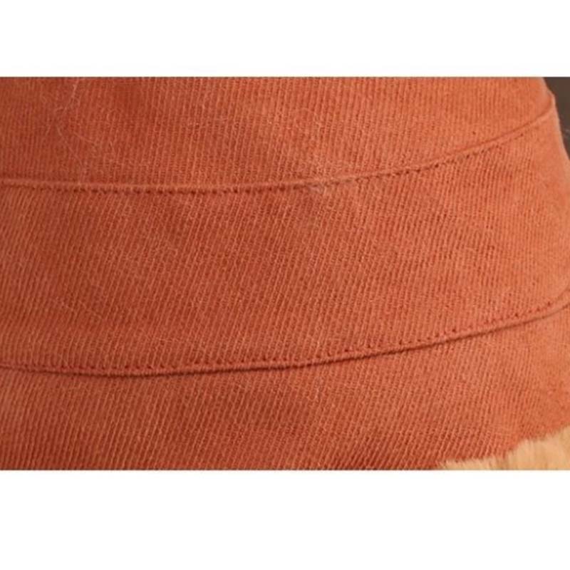 Hat Women's Winter All-match Net Red Plus Cashmere Lamb Hair Fisherman Hat Leisure Wide Brim Warm Plush Basin Hat