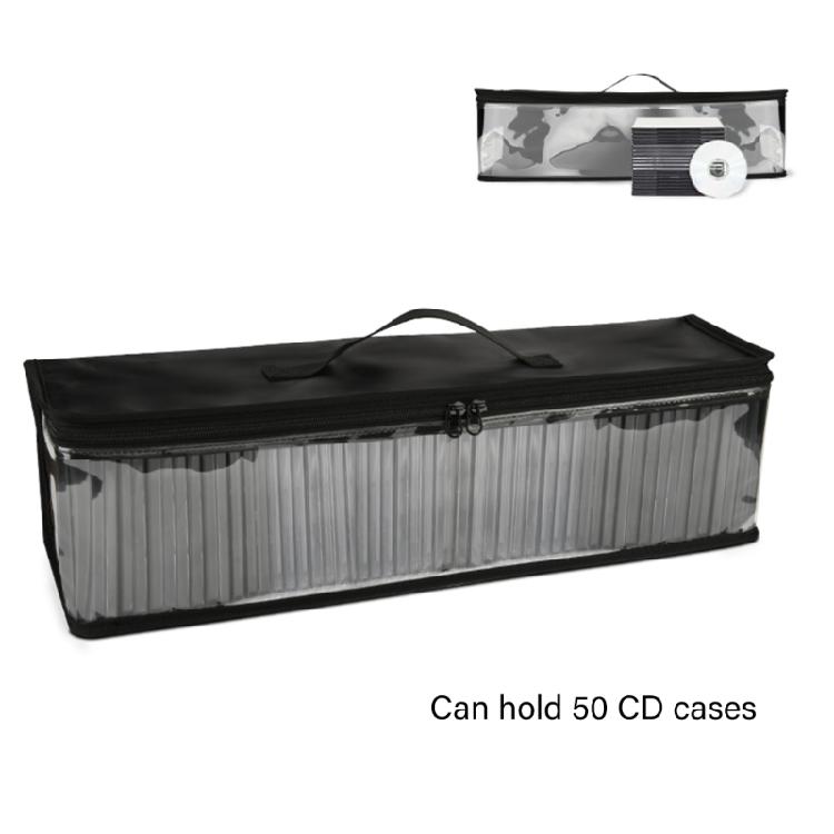 Многоцелевой Альбом для CD Органайзер Кейс Большая Вместимость Прозрачное Окошко Защитные Чехлы-Конверты для Хранения 50 Дисков Путешествия