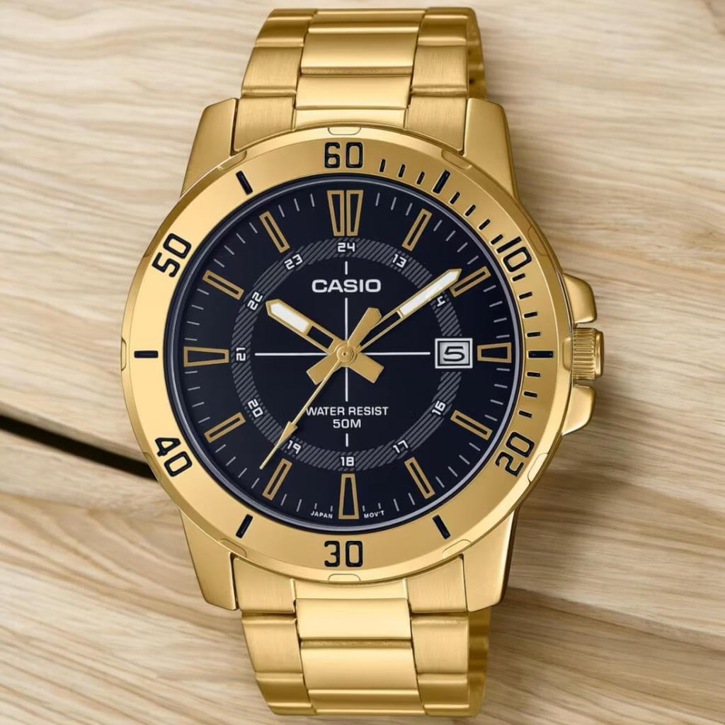 Casio Men's Dress Watch MTP-VD01G-1CVUDF