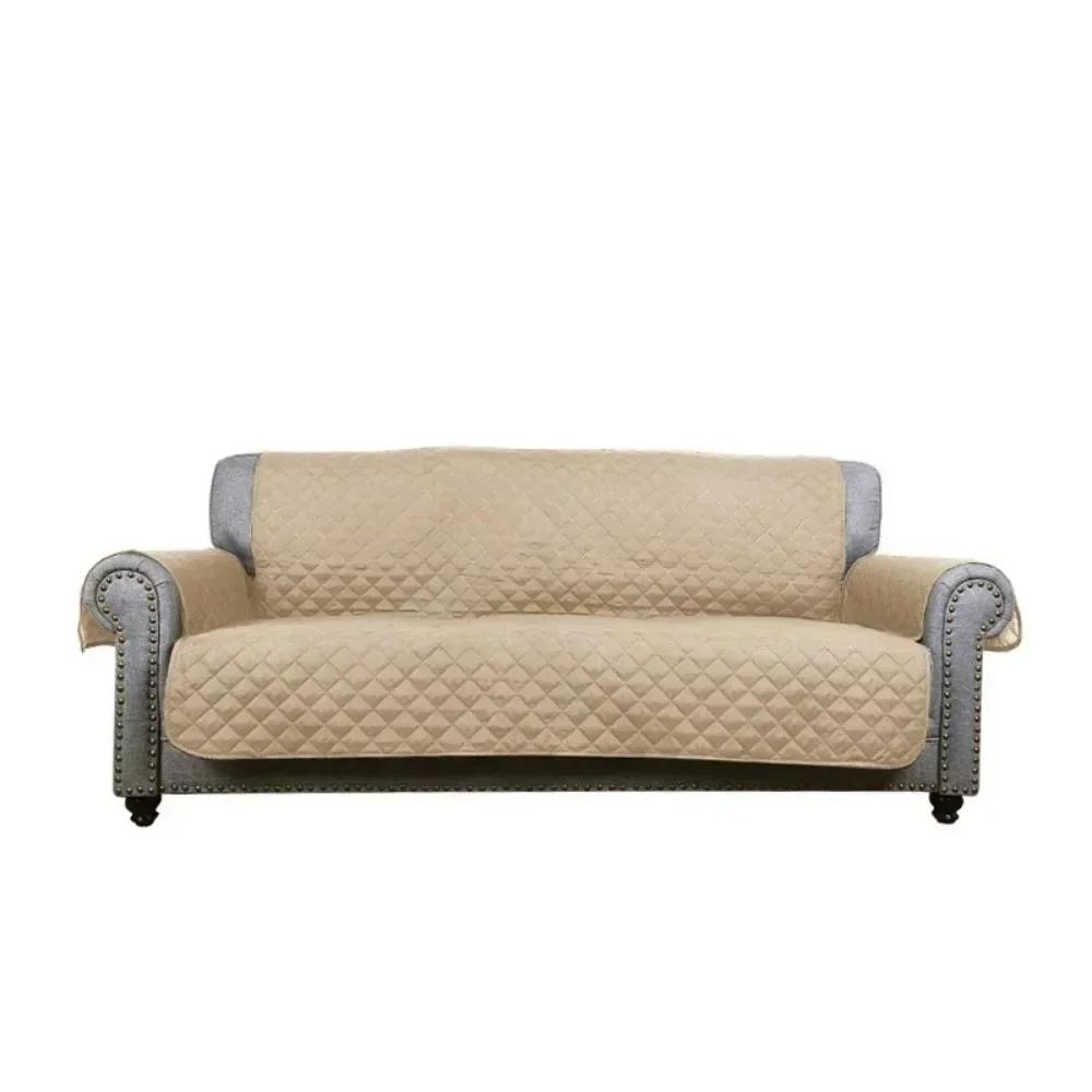Waterproof Sofa Cover Quilted Anti-wear Couch Cover for Dog Pet Kids Recliner Armchair Furniture Slipcovers 1/2/3 Seater Protect