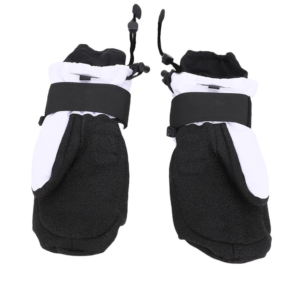 Лыжные варежки с защитой запястий Водонепроницаемые Карман Надежная посадка Внутренние варежки с 5 пальцами для сноубординга фо