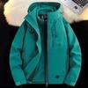 New Autumn and Winter Three-in-one Graphene Liner Thickened Outdoor Mountaineering Couple Wear-resistant Hooded Tooling Jacket Men
