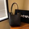 2025 Женская Роскошная Плетеная Сумка-Тоут Большой Вместимости - Сумка на Плечо в Стиле Коммьютер