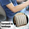 ПВХ Флокированная Надувная Подушка для Поясничной Поддержки Легкая Регулируемая Подушка для Спинки Стула для Путешествий