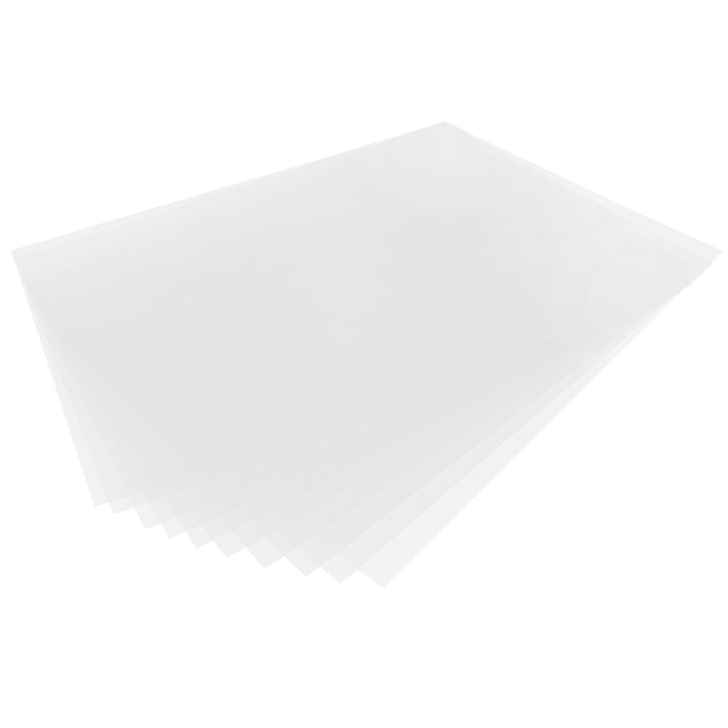 Комплект из 10 термоусадочных листов, термоусадочная пленка, полупрозрачная, под покраску, для детей