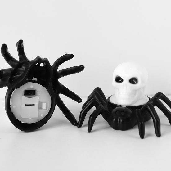 Светодиодный ночник в виде паука, настенная настольная лампа с изображением паука, мини-лампочка с жуткой атмосферой на Хэллоуин