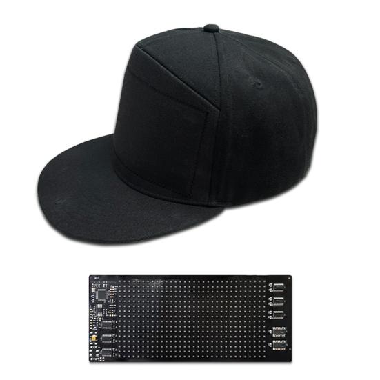 Светодиодная пиксельная крышка для экрана RGB Цветная светодиодная крышка для экрана Подключение к приложению Съемный экран USB-зарядка Дисплей Сообщение Кепка Регулируемая пряжка Кепка для вечеринки