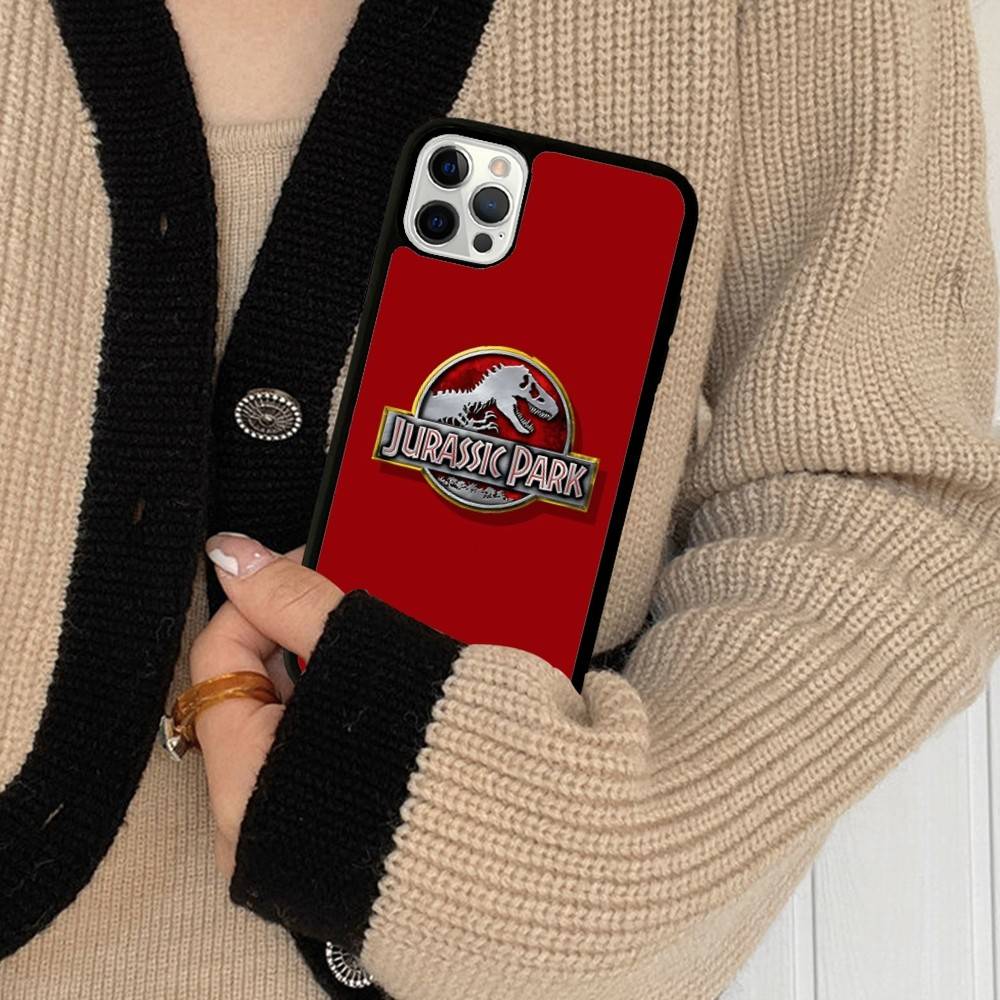 J-Jurassic Park Dinosaur World PC+TPU Phone Case For IPhone 17 16 15 14 PRO MAX 11 12 13 PLUS MINI Cover