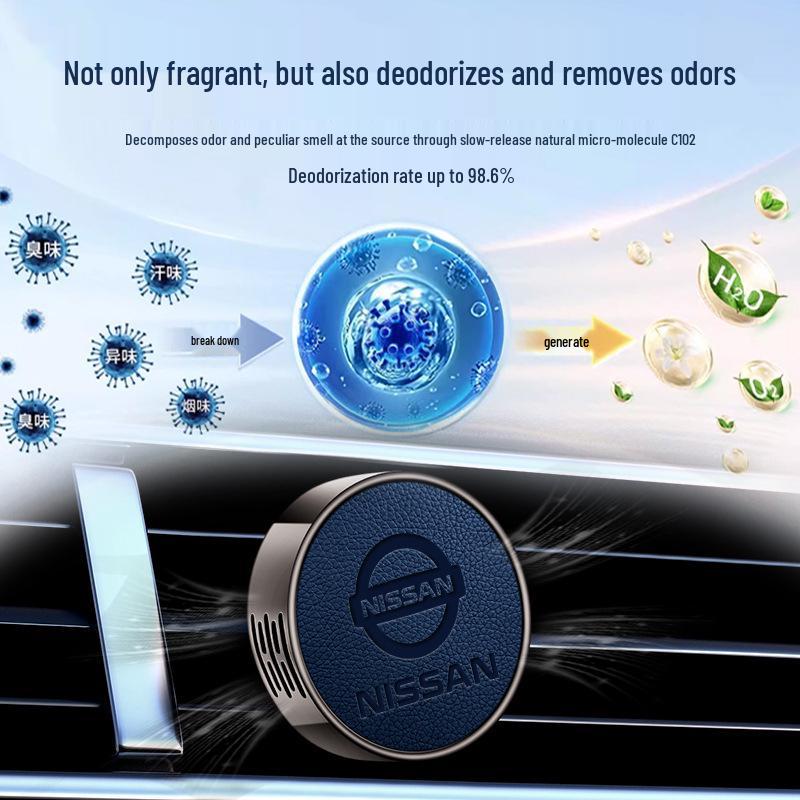 Nissan Car Air Freshener: Fits Sylphy, Qashqai, Teana, X-Trail, Tiida - Interior Deodorant Perfume