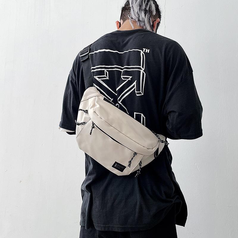 Мобильный пояс, новинка 2023 года, уличная парусиновая нагрудная сумка для бега, мужская модная сумка через плечо, мужская сумка