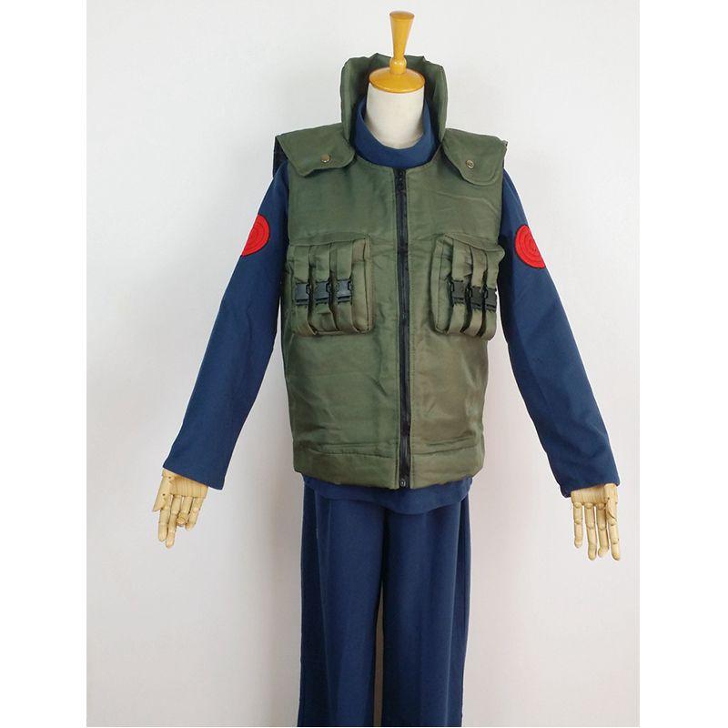 Премиум Качества Новый Костюм для Косплея Наруто Какаши Хатаке Полный Костюм Для Хэллоуина