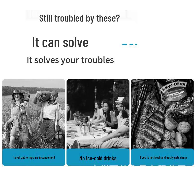 Изолированный водонепроницаемый рюкзак для пикника с отделением для пива, вместимость 24-28 л