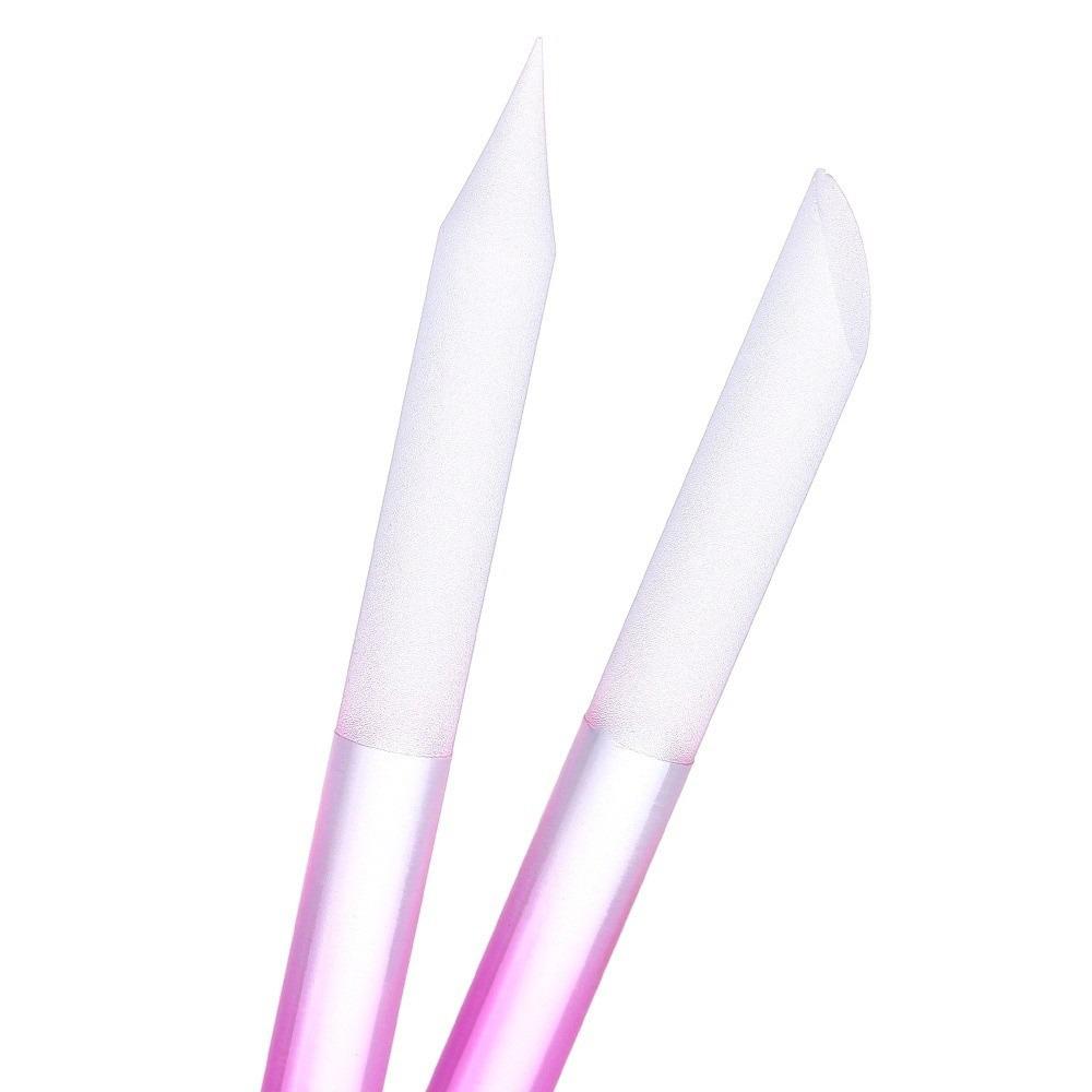 Double Sided Manicure Stick Precision Filing Tip Cuticle Pusher Nail Care Accessory