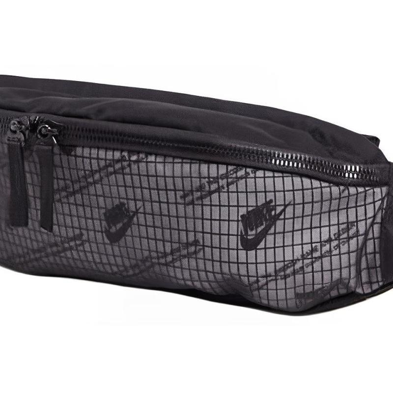 Nike Нейлоновая сумка-слинг, сумка через плечо, поясная сумка, обычная, унисекс, черная, повседневная, CK7446-010