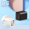 240 Вт GaN USB C Зарядное устройство 8 в 1 Универсальный адаптер питания Высокомощное GaN зарядное устройство Для умных устройств Домашний офис Аэропорт