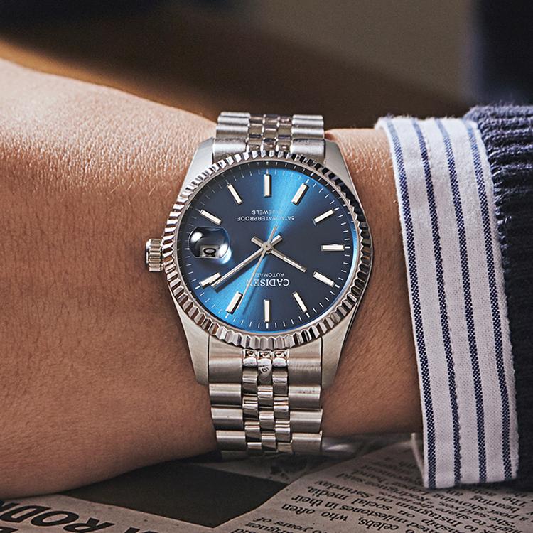 Cadisen C8053 Новые роскошные мужские часы высшего бренда с коробкой 5ATM Водонепроницаемые автоматические мужские механические часы с 21 драгоценным камнем