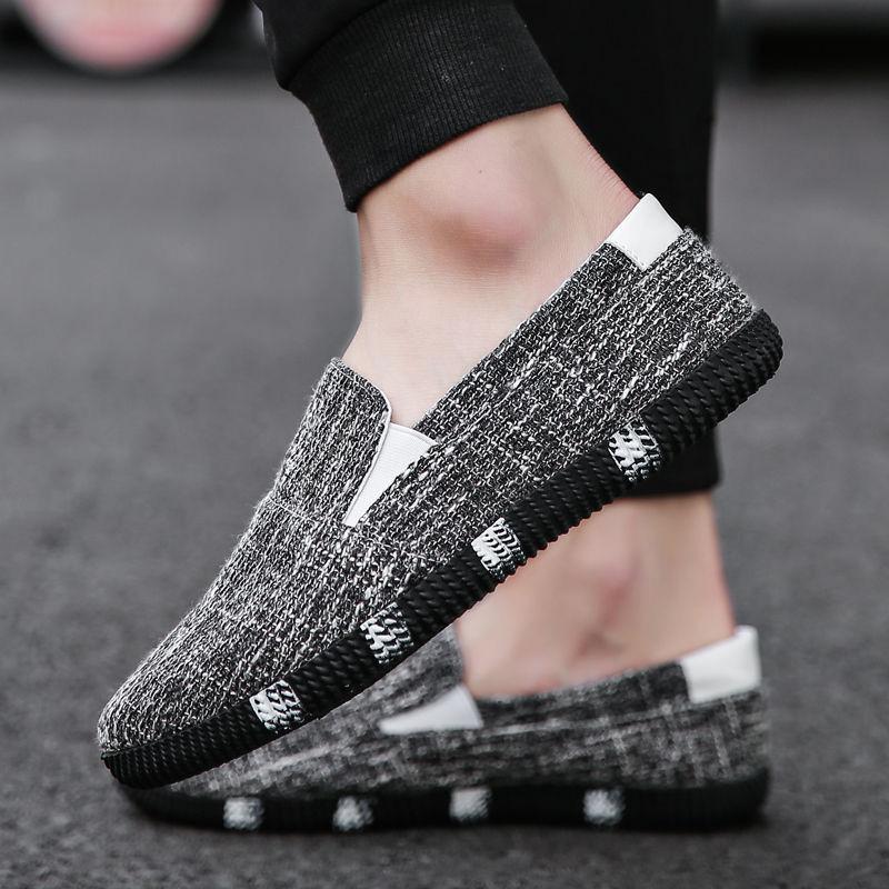 Summer Linen Canvas Shoes Casual Lazy Breathable Sneakers