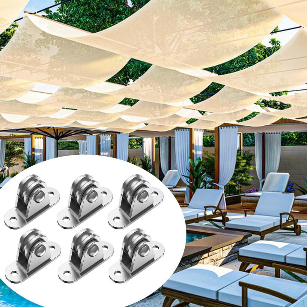 Блок шкива фиксированный прочный многофункциональный аксессуар нагрузка 176 фунтов канавка колеса для