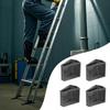 Ladder Feet Rubber Pads 4x Ladder Feet Shoes Quick-Install Replacement Parts Heavy-duty Safety Shoes For Electrical Work Window