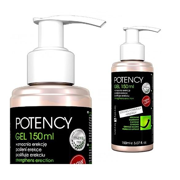 Potency Gel Lube гель для сильной эрекции смазка для мужчин эрекция потенции 150 мл