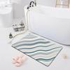 Впитывающий нескользящий коврик Дверной коврик Ванная комната Туалет Пол Душевая комната Коврик для ванной Современный кухонный коврик