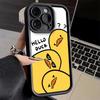 Чехол для телефона iPhone 17 Air 16E 15 16 Pro Max Смешной Милый Мультяшный Утенок Чехол 14 Plus 13 12 Mini Мягкий Силиконовый Чехол Fundas