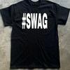 #SWAG Графическая футболка 100% хлопок Y2K Смешной мем Уличная одежда Футболка Черный S-4XL