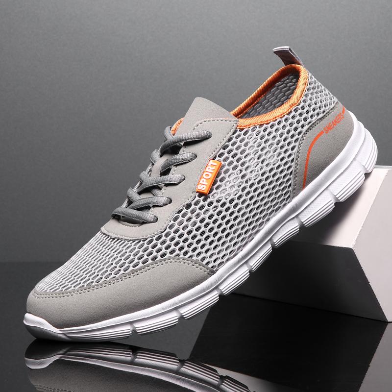 Fashion 2024 New Men Walking Casual Shoes Lightweight Soft Low Top Comfortable Sneakers Outdoor Men Mesh Sports Shoes Tenis Masculino