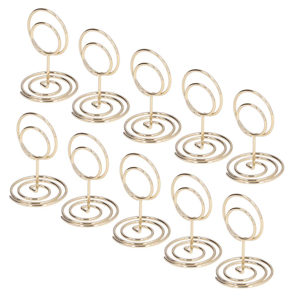 10pcs Table Number Holder Convenient Practical Round Base     Stable Elegant   Home Decoration