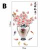 1 шт. DIY 3D ваза ПВХ большие самоклеящиеся наклейки на стену домашний декор гостиная цветок домашний декоративный
