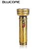 Classic Flashlight Electric Torch Shape Brooch Pin Antique Gold Color Brooches Hat Collar Accessories For Women Men Gift