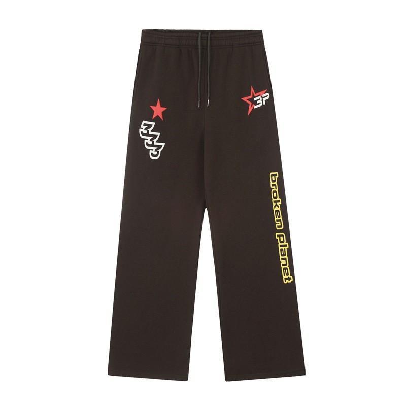 Broken Planet Foam Print Loose Straight Sweatpants Men Women Teens Casual Sport Pants