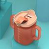 Water Cup for Elderly 300ml Unspillable Cup with Handles Water Bottle Feeding Cup Drinking Cup with Lid and Straw for Elderly