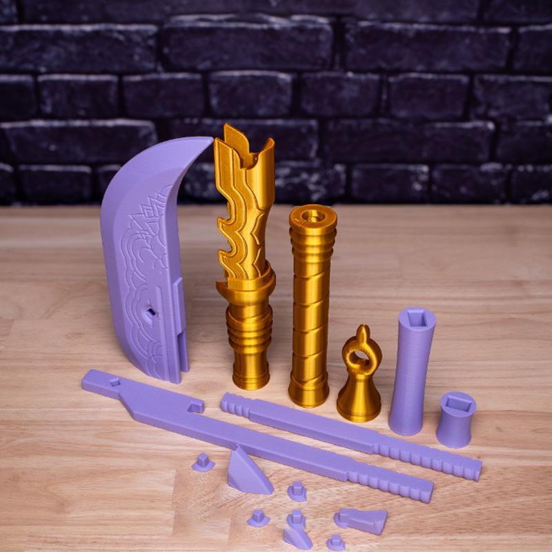 K-Pop Охотник на демонов Руми Косплей Меч Кино Костюм Аксессуары Каваи Длинный Нож Фиолетовый Меч Рождественский Реквизит для Ролевых Игр Подарок