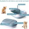 Cat Litter Box Anti-Splashing Cat Litter Box with Litter Sifting Scoop Removable Semi Closed Cat Potty Toilet for Small Animals